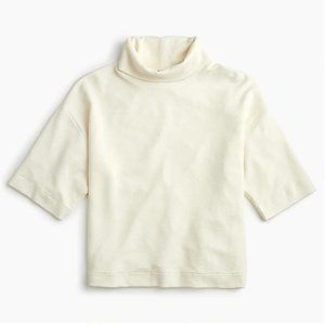 J. Crew 365 crepe drop-sleeve turtleneck sweater